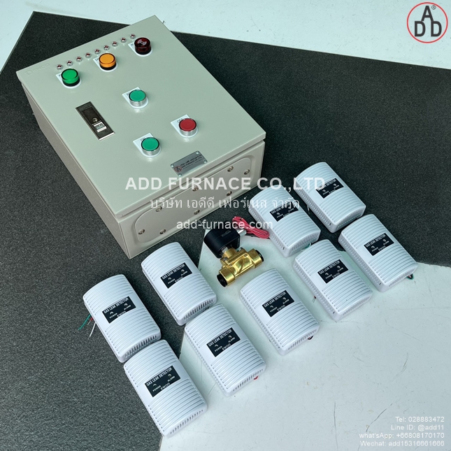 ควบคุมตรวจจับแก๊สรั่ว9จุด(โซลินอยด์วาล์ว)Yamataha-GLD-12 9Point Application With Gas Solenoid Valve(5)